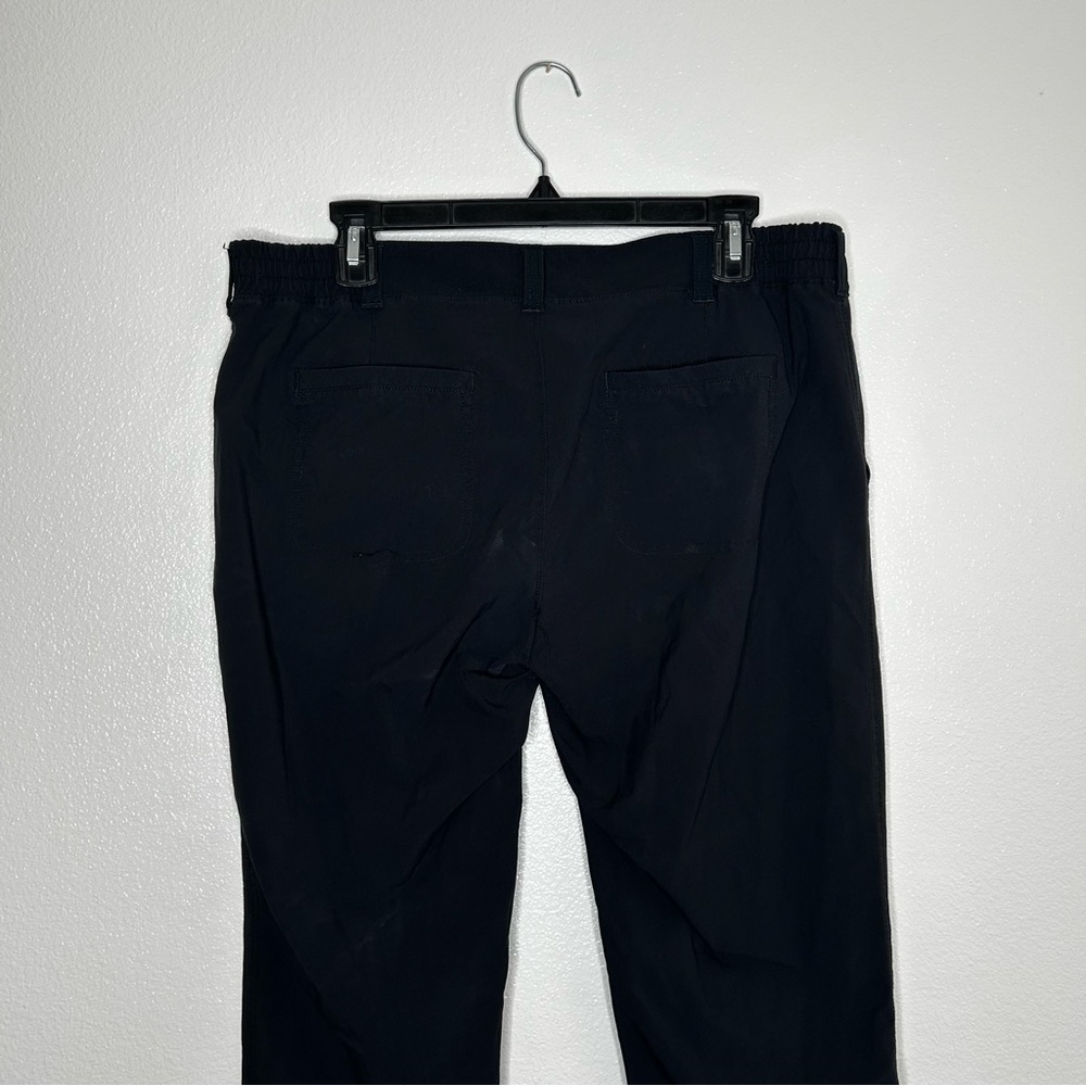 Athleta Womens Black Outdoor Casual Cargo Pants Elastic Waist Size 12 - Picture 6 of 9